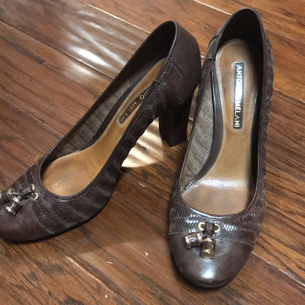 Brown pumps